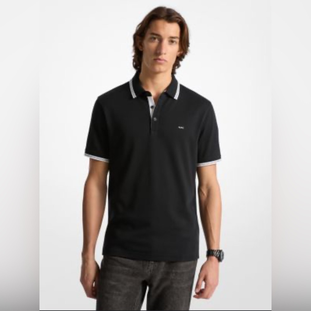 Michael Kors Greenwich Cotton Polo Shirt Men’s Size Large